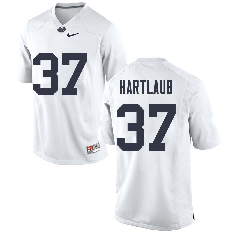 NCAA Nike Men's Penn State Nittany Lions Drew Hartlaub #37 College Football Authentic White Stitched Jersey RCV5398QW